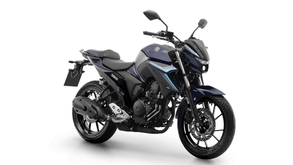 Moto Yamaha azul